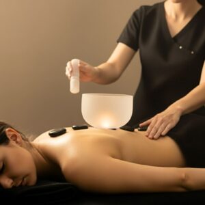 Masaje sensorial con piedras y aromaterapia en IMI Málaga