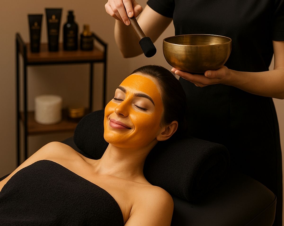 Mujer disfrutando de la experiencia Plenitud de bienestar integral en IMI, Málaga.